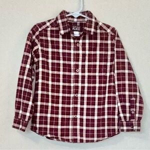 The Children's Place Red, Black and White Button Down Shirt